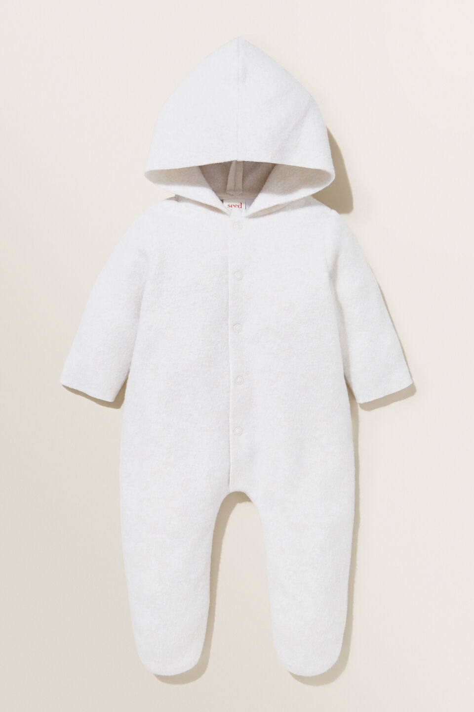 Hooded Fleece Coverall  Snow