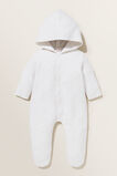 Hooded Fleece Coverall  Snow  hi-res