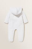 Hooded Fleece Coverall  Snow  hi-res