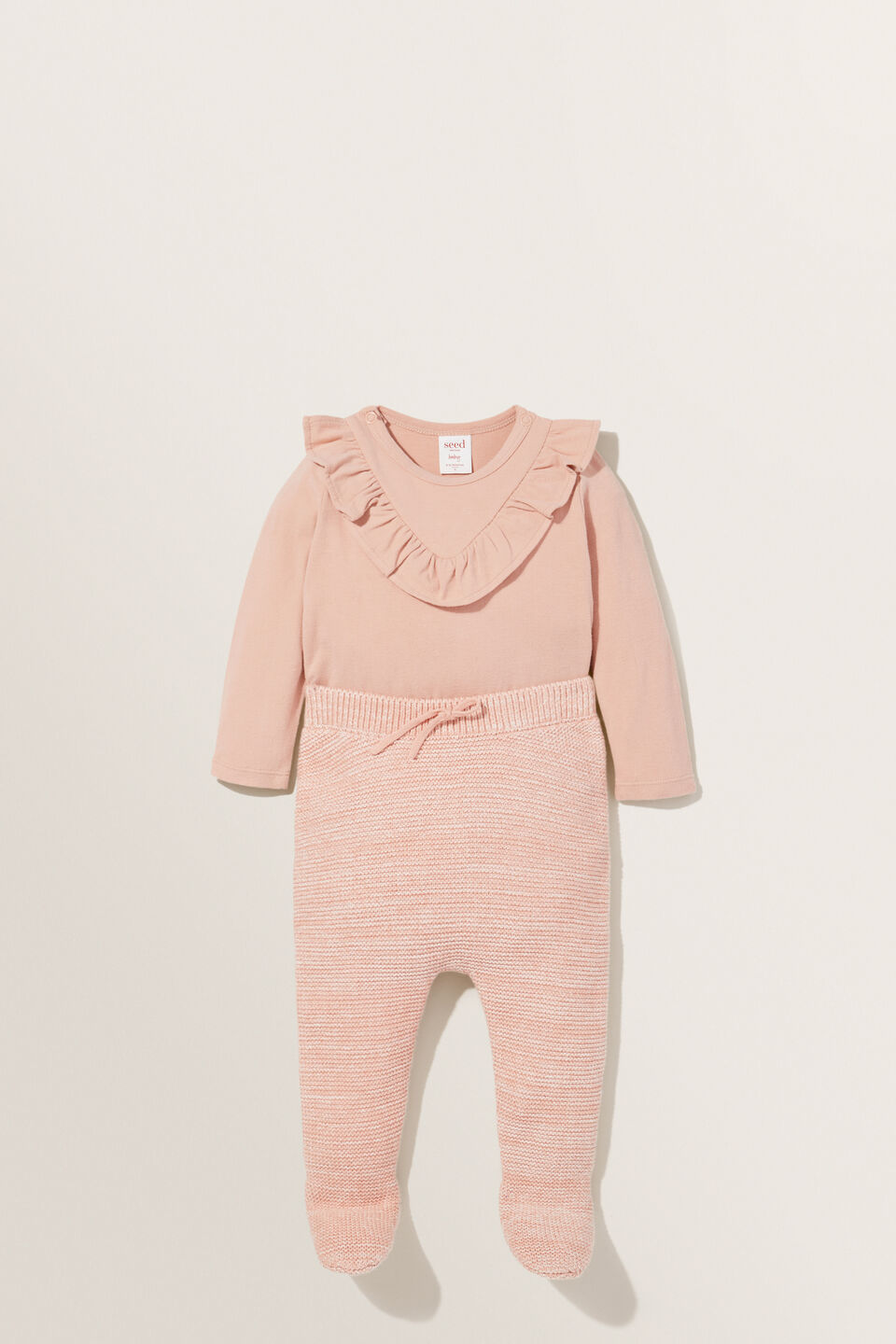 Footed Leggings  Pink Clay