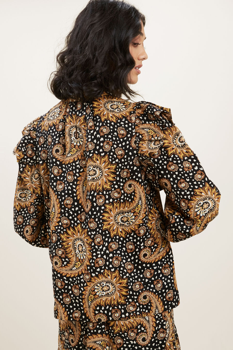 Paisley Frill Blouse  Paisley