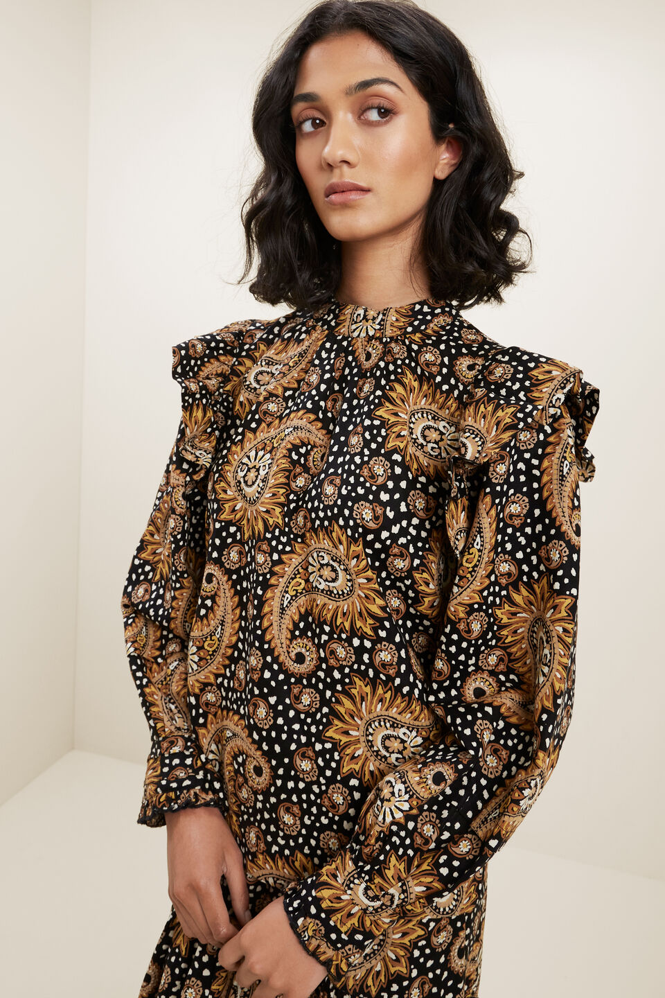 Paisley Frill Blouse  Paisley