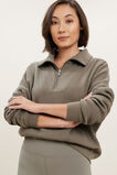 Funnel Neck Sweater  Olive Khaki  hi-res
