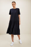 Jersey Tiered Midi Dress  Deep Navy  hi-res