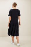 Jersey Tiered Midi Dress  Deep Navy  hi-res