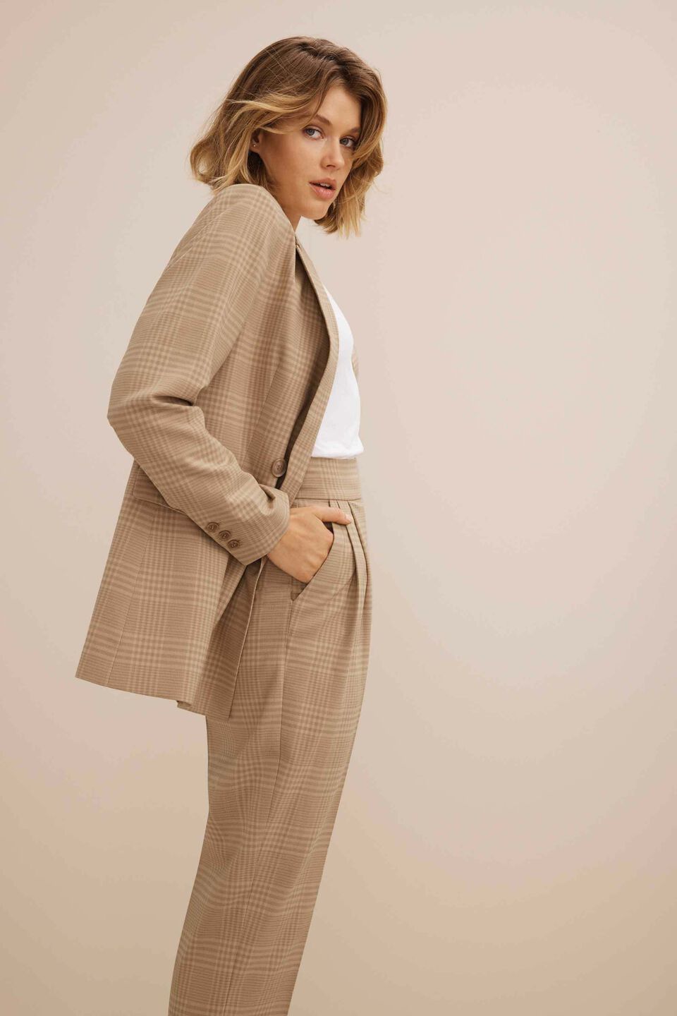 Plaid Suit Pant  Plaid