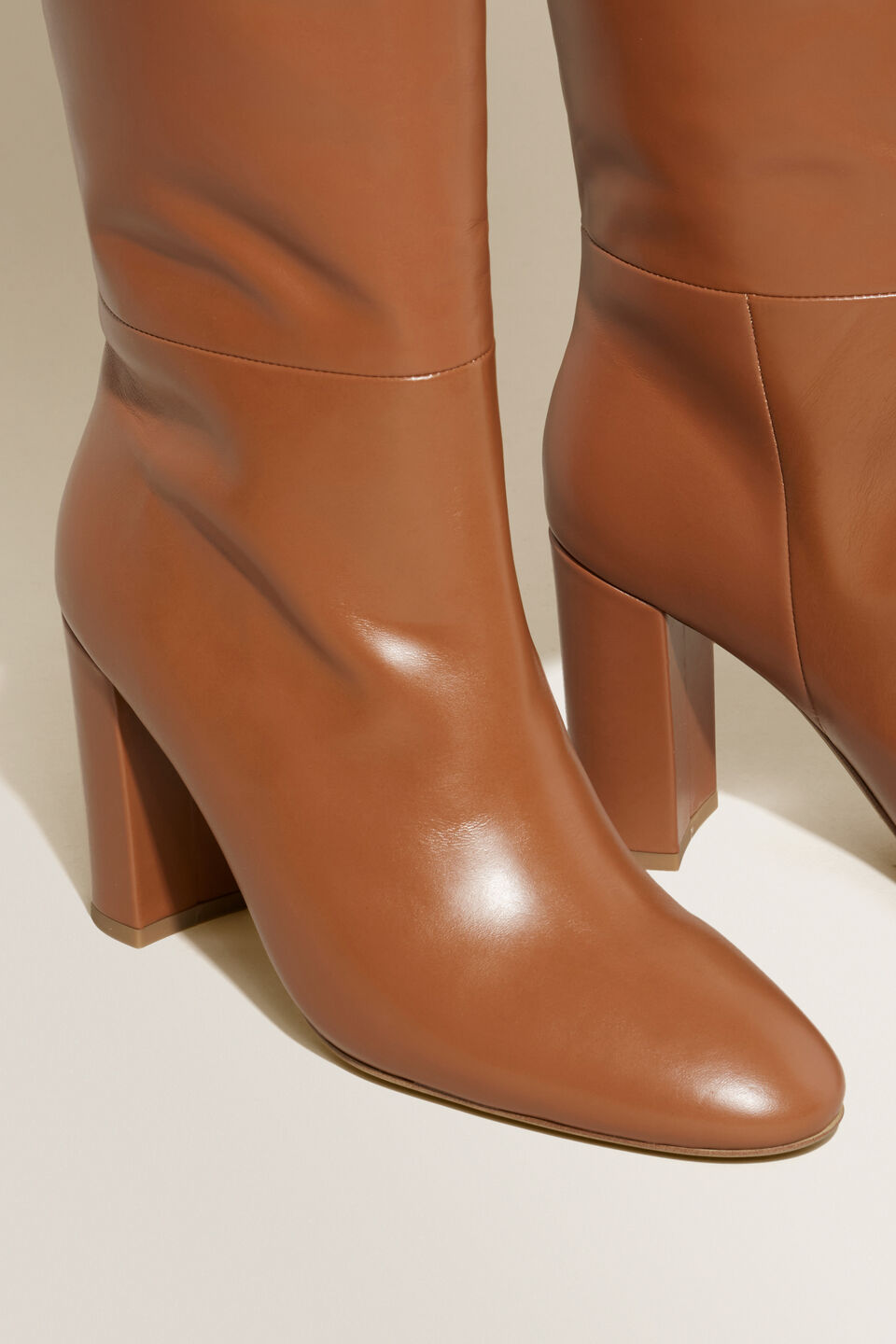 Tessa Knee High Boot  Tan