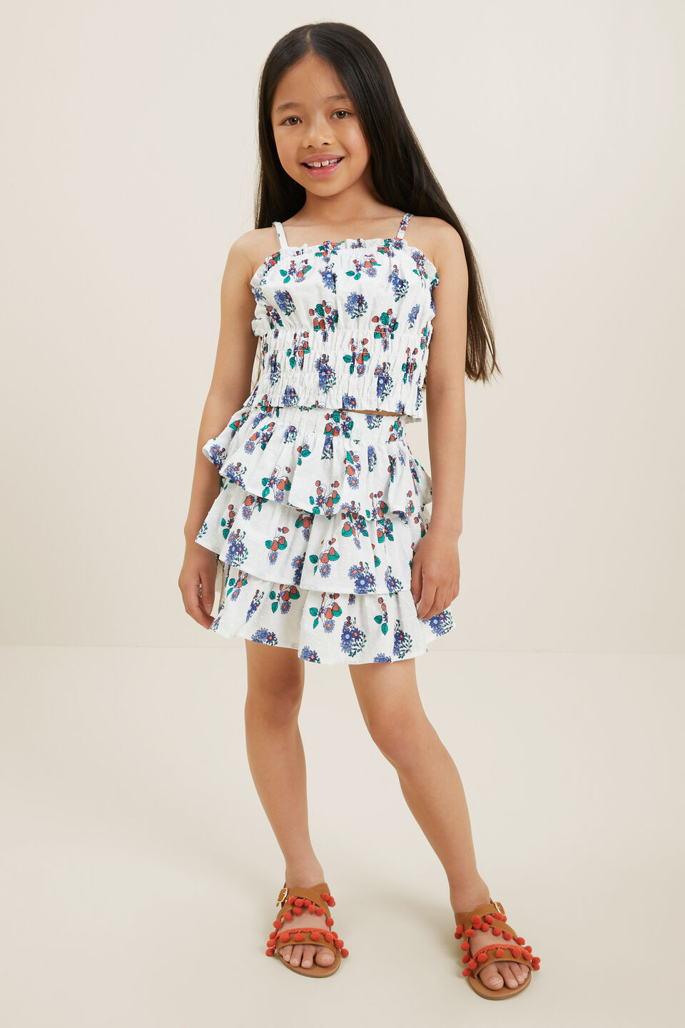 Floral Camisole  Vintage White