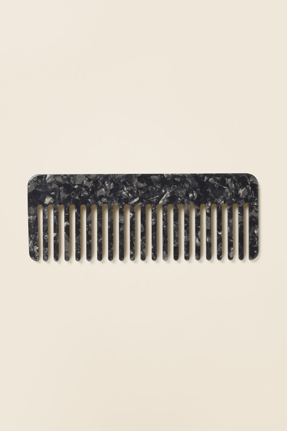 Resin Tort Comb  Black Tort