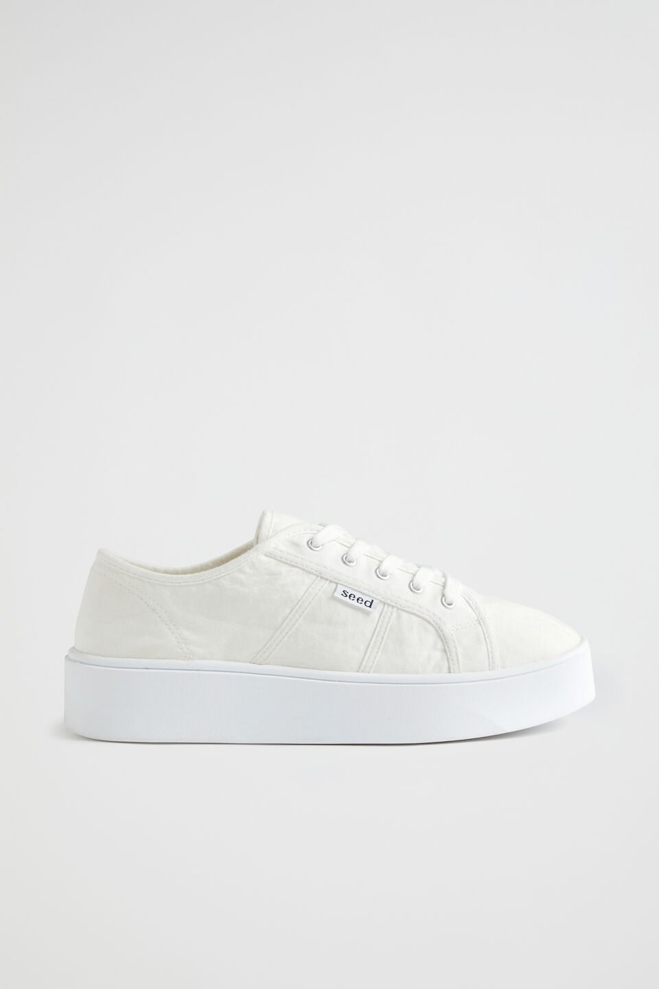 Billie Flatform Sneaker  White