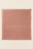 Fluffy Knit Blanket  Chalk Pink  hi-res