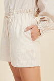 Voile Stripe Short  Champagne Cream Stripe  hi-res