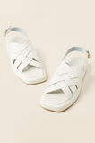 Zoya Leather Flatform Sandal  French Vanilla  hi-res