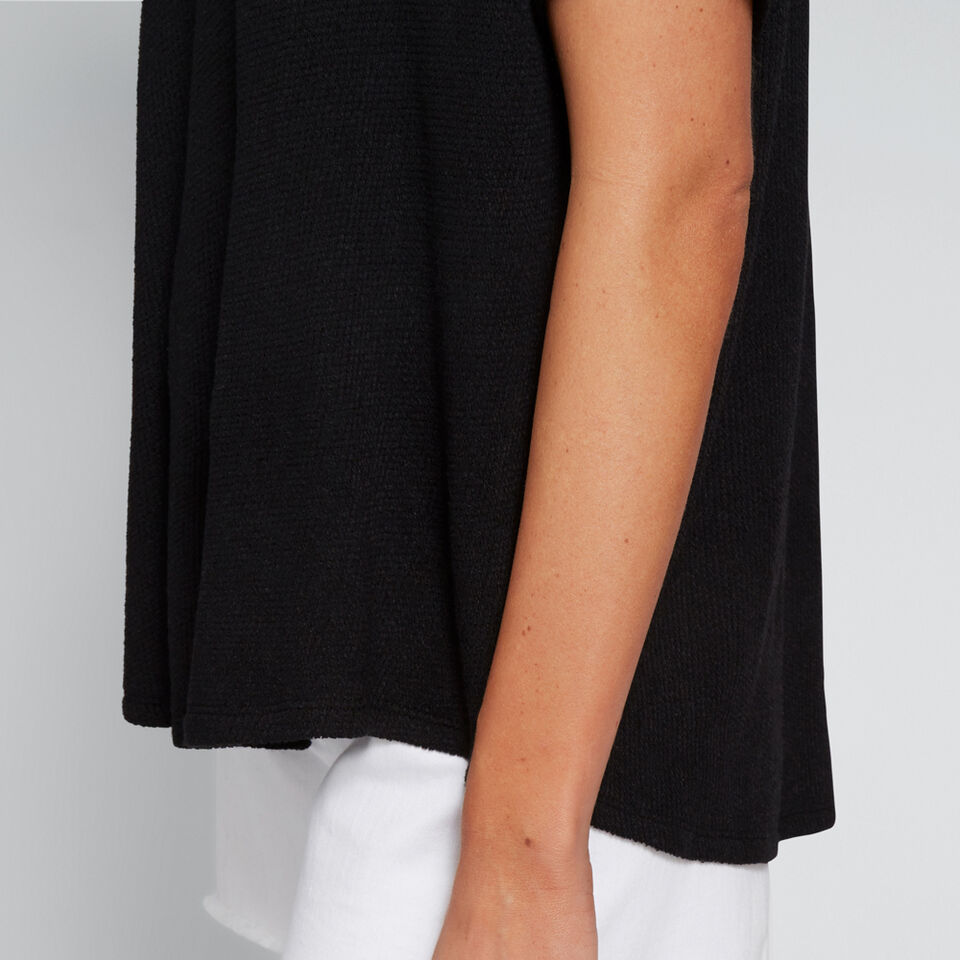 V-Neck Textured Tee  