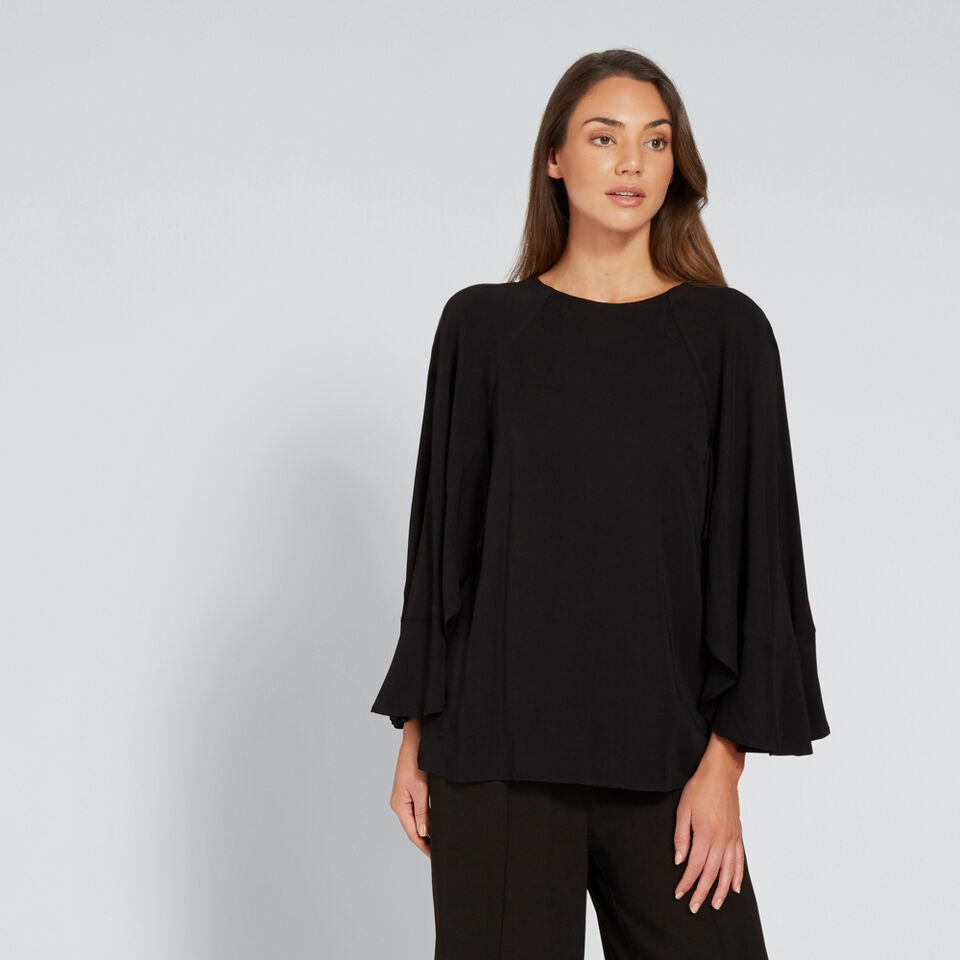 Ruffle Sleeve Blouse  