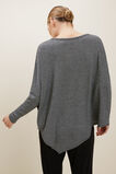 Core Asymmetrical Stripe Sweat  Onyx Marle Stripe  hi-res