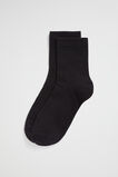 1/4 Crew Socks  Black  hi-res