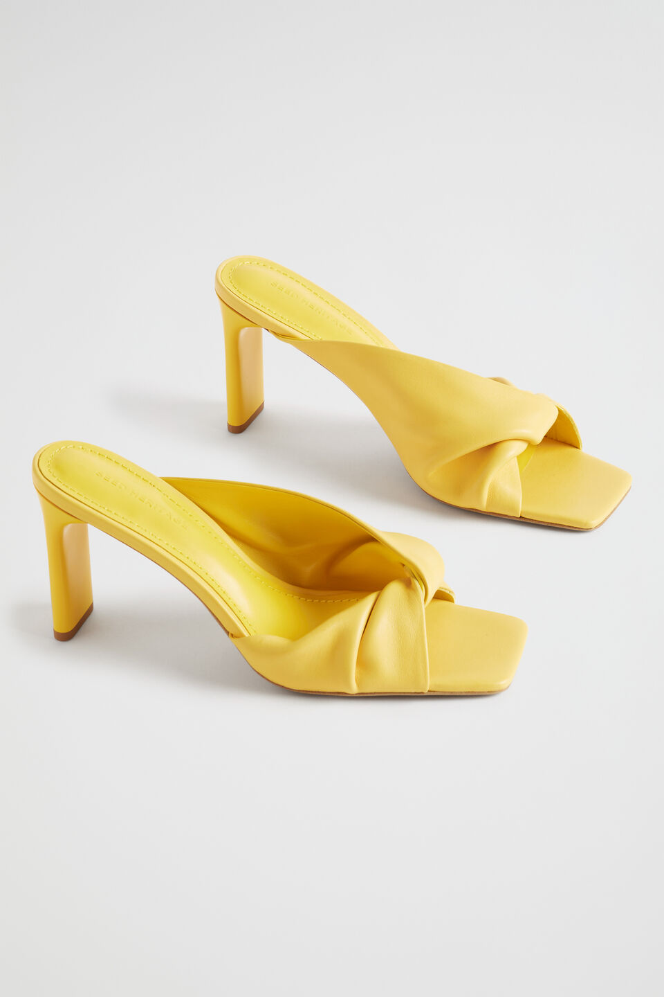 Flora Twist Heel  Gold Amber
