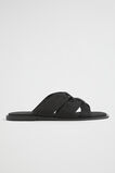 Sophie Textile Slide  Black  hi-res