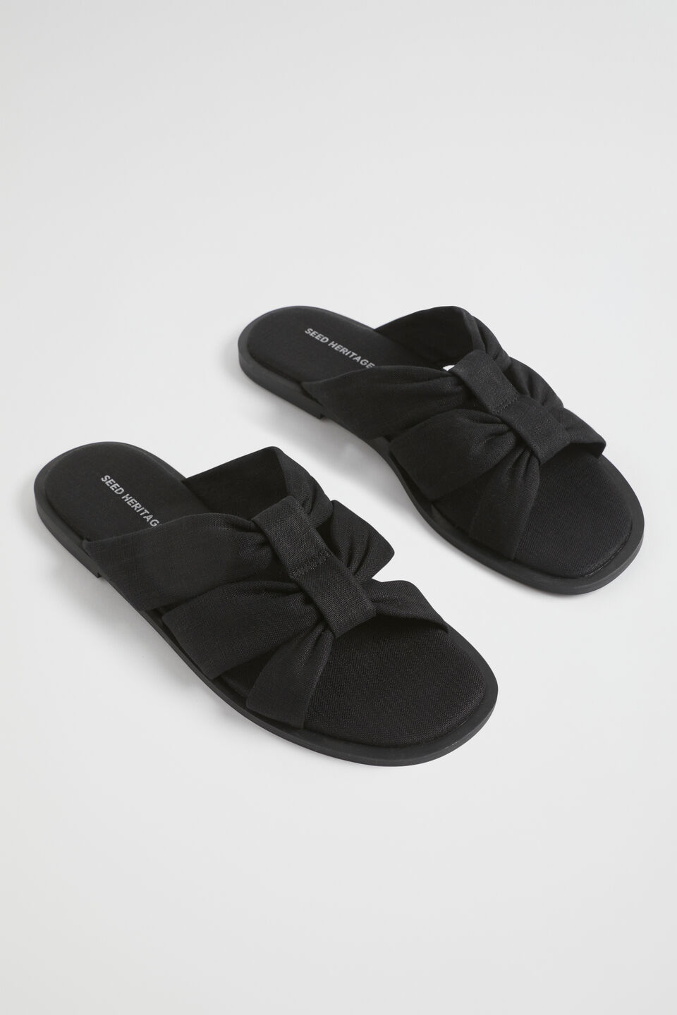 Sophie Textile Slide  Black