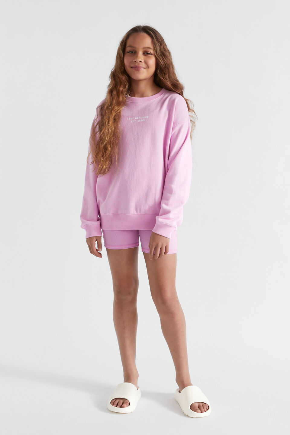 Core Relaxed Sweat  Soft Orchid