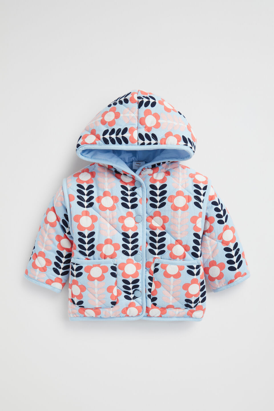 Floral Jacket  Pale Blue