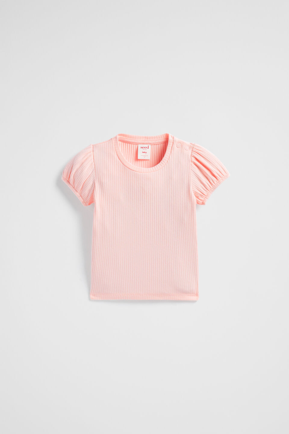 Core Rib Tee  Dusty Rose