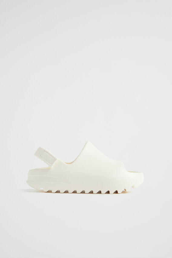 Moulded Slide with Strap  Off White  hi-res