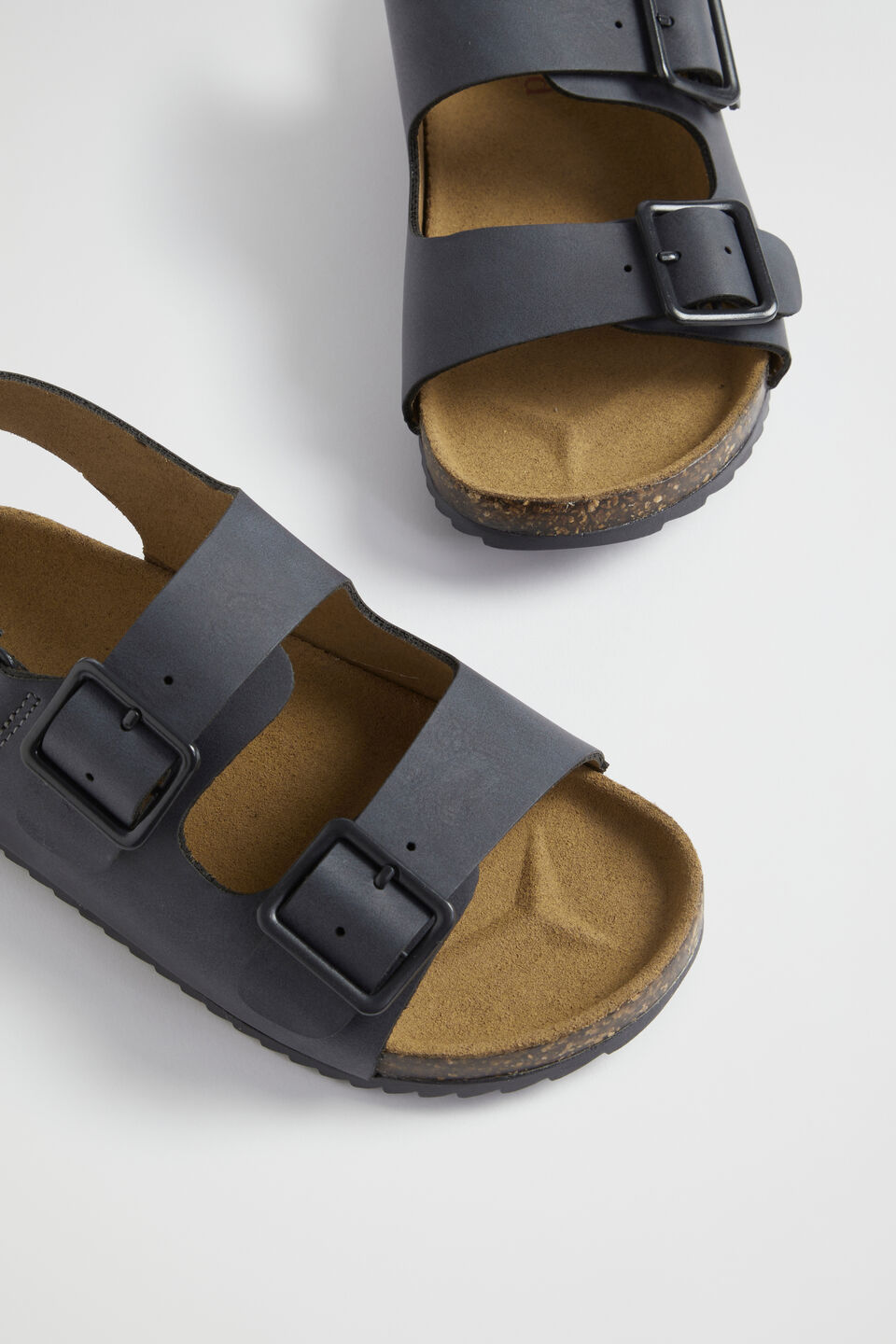 Double Buckle Slide  Navy