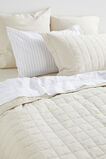 Quilted Coverlet  Flax Cross Dye  hi-res