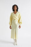 Satin Slip Midi Skirt  Soft Butter  hi-res