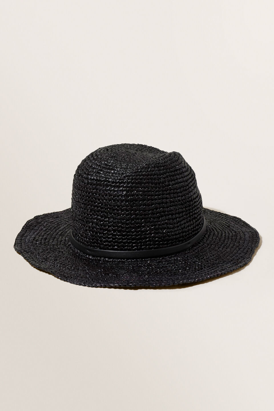 Essential Panama Hat  True Black