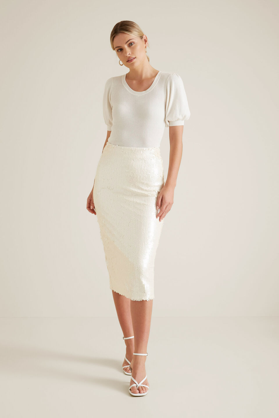 Puff Sleeve Knit  