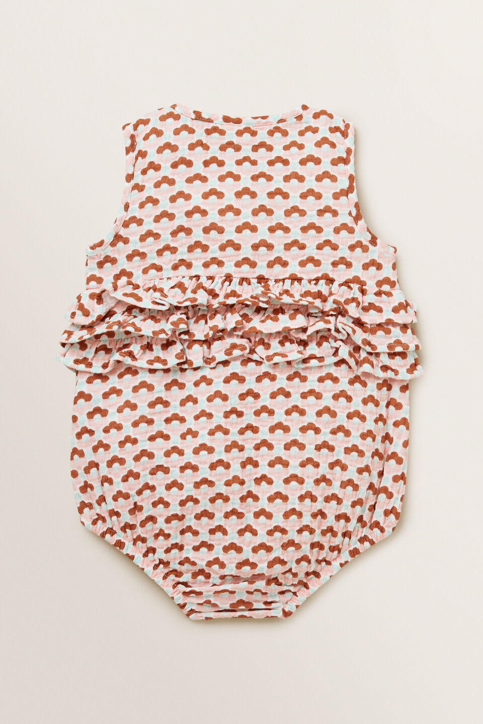 Cheesecloth Floral Onesie  