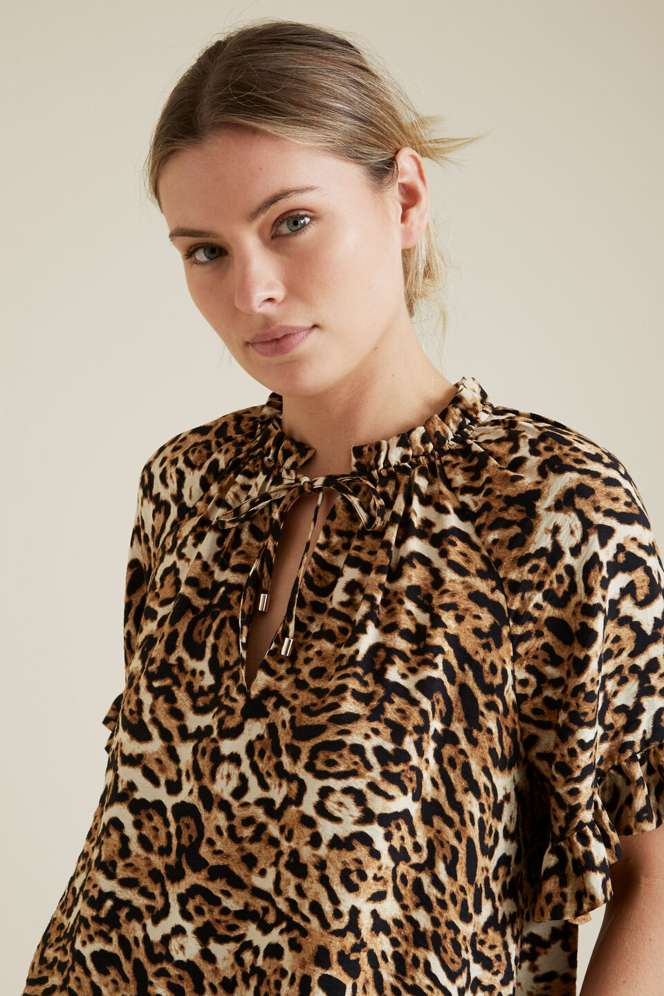 Animal Blouse  Leopard