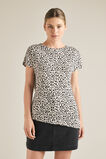 Asymmetrical Linen Tee  Ocelot  hi-res