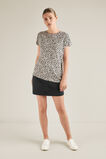 Asymmetrical Linen Tee  Ocelot  hi-res