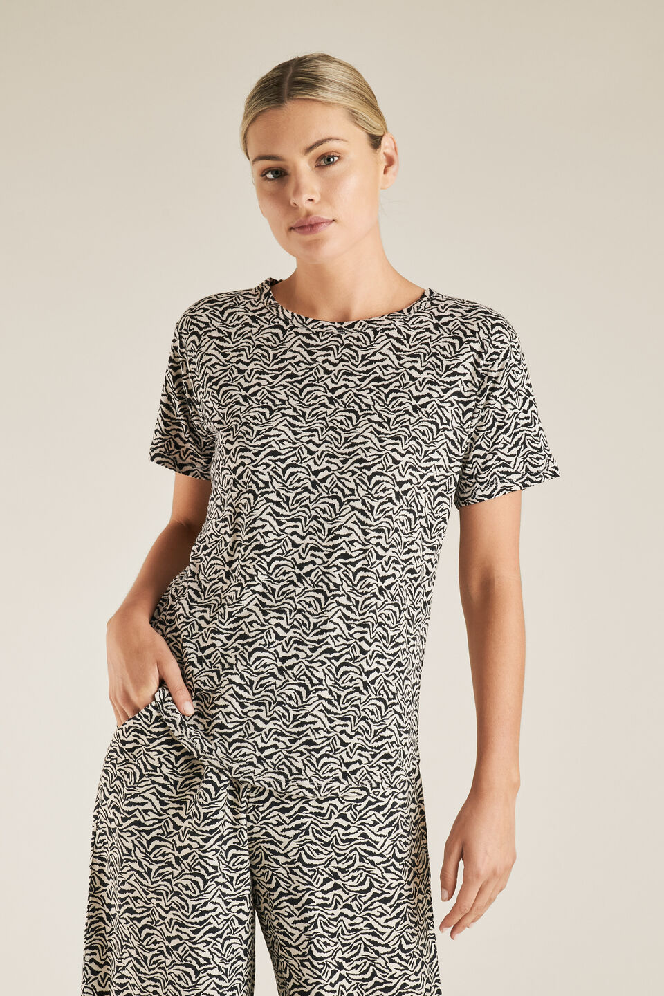 Animal Print Tee  