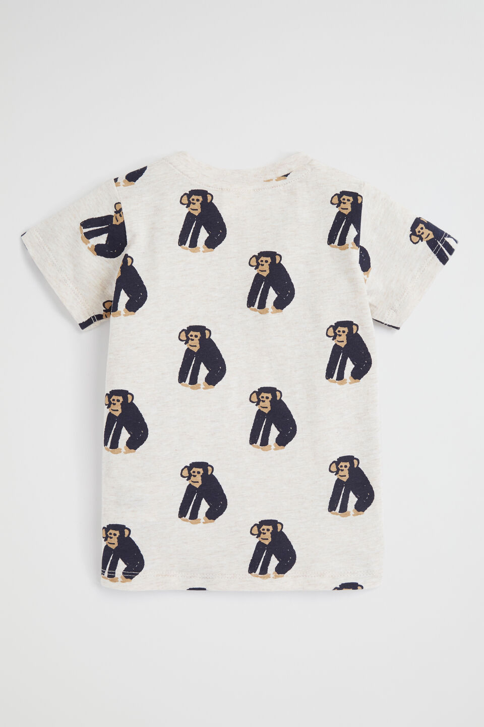 Monkey Tee  Oat Marle