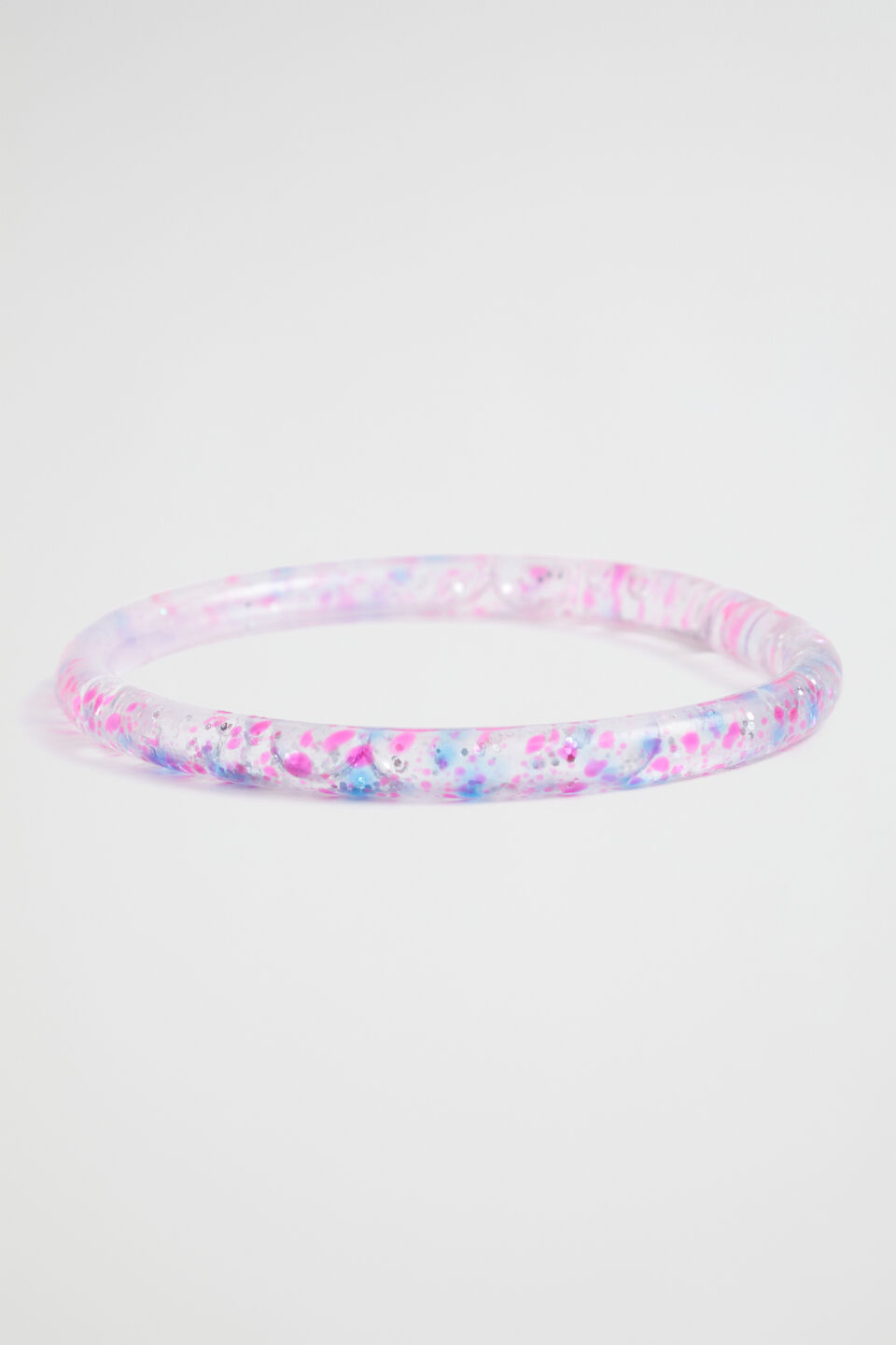 Rainbow Glitter Bangles  Multi