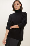 High Neck Wool Sweater  Black  hi-res