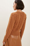 Cable Knit Sweater  Burnt Bronze  hi-res