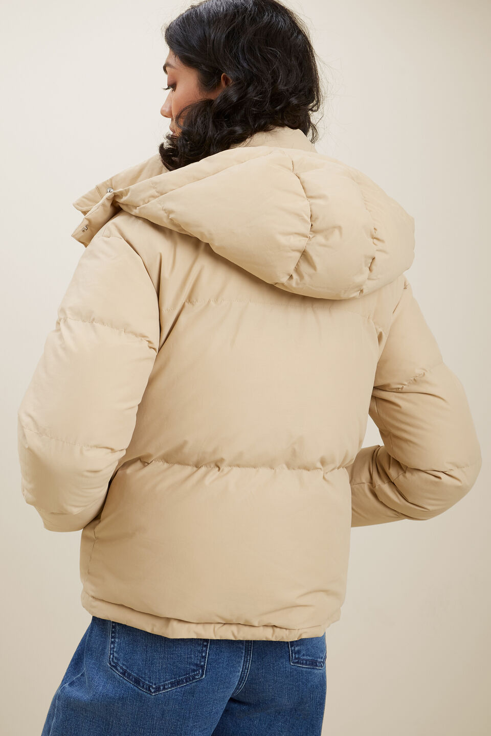 Core Puffer Jacket  Champagne Beige