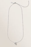 Silver Initial Charm  C  hi-res