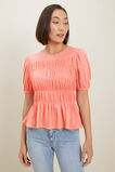 Ruched Bodice Tee  Coral Rose  hi-res