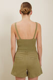 Boucle Knit Crop Top  Sage Green  hi-res