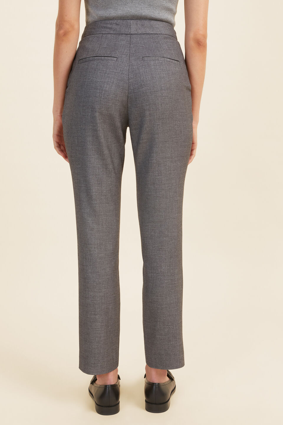 Slim Leg Suit Pant  Slate Marle