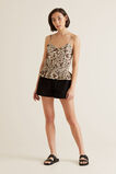 Shirred Waist Animal Cami  Animal Print  hi-res