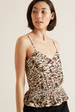 Shirred Waist Animal Cami  Animal Print  hi-res