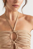 Tailored Halter Midi Dress  Light Chestnut  hi-res